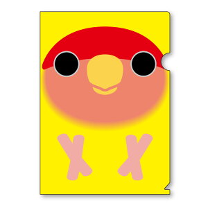 いんこ屋堂 A4クリアファイル コザクラインコ ゴールデンチェリー 054A0298 ネコポス 対応可能 BIRDMORE バードモア CRAFT GARDEN 鳥グッズ 鳥用品 雑貨 鳥 バード プレゼント