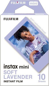 FUJIFILM `FLptB 10 \tgx_[ INSTAX MINI SOFT LAVENDER xmtC