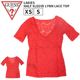 ゲス レディース トップス カジュアル GUESS W61P65K4GB0 シャツ 半袖 LYNN LACE TOP |