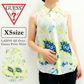 ゲス レディース トップス カジュアル GUESS W62H42W4143 ノースリーブ シャツ All Over Print |