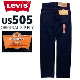 N | 【デッドストック】 リーバイス メンズ ボトムス カジュアル LEVIS 2000年リリース US505 US505-0301 レギュラーフィットストレート デニムジーンズ リンス | 日本製 プリシュランクデニム 14オンス