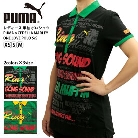 プーマ レディース トップス カジュアル PUMA CEDELLA MARLEY コラボ 822346 半袖 ポロシャツ ONE LOVE | トレーニング