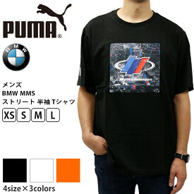 P | プーマ メンズ トップス モータースポーツ PUMA コラボ コレクション BMW MMS 531127 半袖 クルーネック Tシャツ | スポーツウェア ストリート トレーニング ジム フィットネス ランニング アウトドア