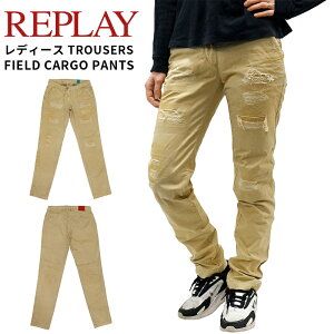 ���v���C ���f�B�[�X �{�g���X �J�W���A�� REPLAY W8464 �p���c TROUSERS FIELD CARGO |