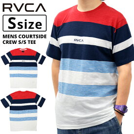 ルーカ メンズ トップス カジュアル RVCA AJ041307 クルーネック半袖 Tシャツ COURTSIDE ボーダー | サーフ