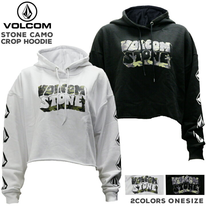 楽天市場 ボルコム レディース トップス Volcom 1318jf Stone Camo Crop Hoodie ブランド Volcom かっこいい おしゃれ 女性 デザイン 切りっぱなし 長袖 秋 冬 ロングスリーブ 丈短い スタイリッシュ アメカジ ロゴ プリント ヴォルコム スポーティ スケボー