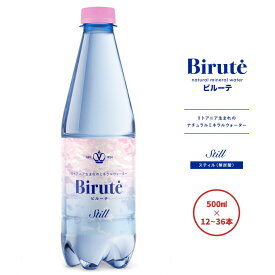 【送料無料】公式 Birute ビルーテ ナチュラルミネラルウォーター 500ml リトアニア水 ヨーロッパ ミネラル スポーツ ヨガ カルシウム マグネシウム シリカ 美容 備蓄