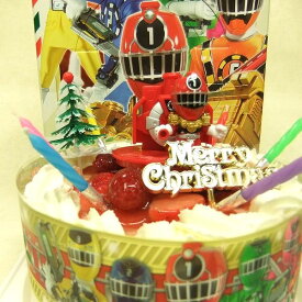 キャラデコクリスマス旧作：2014列車戦隊トッキュウジャー クリスマスケーキ (レッドレッシャー)4種類のケーキからお選びください