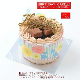 生チョコ飾り/3号～6号　ショコラデコレーションケーキ　バースデーケーキ　お誕生日ケーキ 子供用 バースデーケーキ　3号サイズお試し価格品