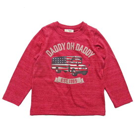 【30%OFF セール】ロンT Tシャツ 男の子 100 110 120 130 140ダディオダディ Daddy Oh Daddy 日本製 子供服 キッズ トップス 長袖 クロ アカ グリーン 通園 通学 普段着 保育園 幼稚園 幼児 小学生