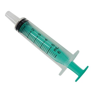 【シリンジ 5ml】犬 猫 目盛り付き 緑色【ベーシック/SRG5】【メール便発送】食事補助 水分補給 服薬 ミルク 栄養補給用 介護 介助 子犬 子猫 針なし注射器 スポイト 小動物 鳥 ハムスター ペ