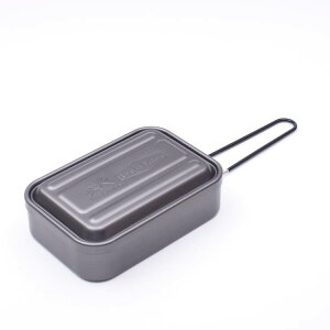 【メスティン アルミ製】アルミメスティン1000ml【LIVE IN NATURE/AFTM10N】クッカー 丈夫 軽量 折畳みハンドル付 アウトドア キャンプ バーベキュー 登山 ツーリング 飯盒 飯ごう 炊飯 調理器具 ソ