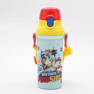 【水筒 パウパトロール】抗菌直飲プラボトル【パウ・パトロール23/PSB5SANAG】子供用 子ども キッズ 軽い 軽量 直飲み ワンタッチ プッシュ式 プラスチック 抗菌加工 水分補給 熱中症 脱水症
