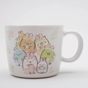 【コップ すみっコぐらし】メラミン製マグコップ【すみっコぐらし うさぎのおにわ/M310】軽い 軽量 丈夫 割れにくい 持ちやすい カップ コップ マグカップ プラコップ 片手コップ 取っ手付