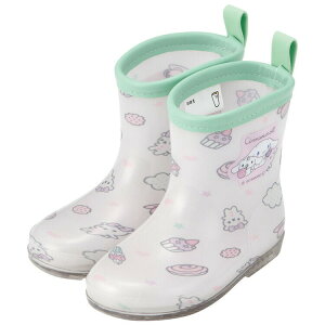 【キッズレインブーツ シナモロール】レインブーツ 14cm【シナモロール みるくといっしょ/RIBT14】子供用 子ども 長靴 反射テープ付 ネームタグ付き 中敷き付き 梅雨 雨対策 雨の日 お出かけ