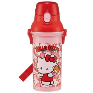 抗菌直飲プラボトル【ハローキティ うしろうしろ/PSB5SANAG】 水筒 プラスチックボトル 子ども 子供 キッズ かわいい 保育園 幼稚園 入園 入学 プレゼント 遠足 運動会 スポーツ 保冷 保温 直飲