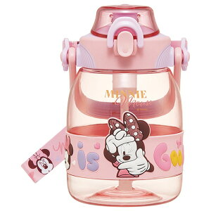 ストローホッパーボトル 1.2L【ミニーマウス/PSHP12】水筒 キッズ ショルダーベルト付 ワンタッチ ワンプッシュ 持ち運びやすい ハンドル付き 子供 女の子 小学生 かわいい かっこいい おしゃ