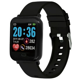 腕時計 多機能 スマートウォッチ T-SPORTS ティースポーツ スマートウオッチ 【ブラック/ネイビー/グレー/ホワイト】【TS-SMW002】 スクエアタイプ 防塵防水機能 紛失防止機能 抗菌仕様 簡単充電 シリコン仕様 光学センサー ビジネス スポーツ プレゼント ギフト