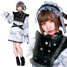 ハロウィン コスプレ 女 レディース ネオゾンビ ゴシックキョンシー ■ かわいい 可愛い キュート ゴシックドール 妖怪 中国 女性用 コスチューム 衣装 仮装 コーデ パーティー 結婚式 二次会 忘年会 宴会 余興 出し物 学園祭 お祭り 文化祭 2025 イベント