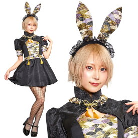 【レビュー特典】コスプレ レディース ハイカラニズム バニーガール女性用 かわいい 可愛い コスチューム 衣装 仮装 コーデ ハロウィン ハロウィーン パーティー 二次会 出し物 歓迎会 送迎会 Haikaranism 和洋折衷 フリーサイズ セクシー キュート 和風 うさぎ ウサギ