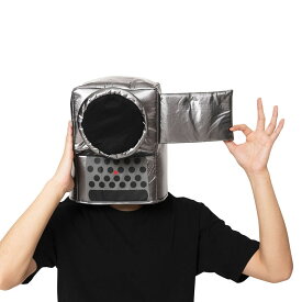 ハロウィン コスプレ ビデオカメラかぶりもの ■ おもしろい 面白い かわいい 写真機 被り物 帽子 かぶりもん 小物 コスチューム 衣装 仮装 コーデ パーティー 年末 年始 正月 結婚式 二次会 忘年会 新年会 宴会 余興 出し物 学園祭 お祭り 文化祭 演劇 歓迎会 イベント