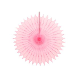 ペーパーレーシーファン ライトピンク 30cm【バースデーバンクオリジナル】【ペーパーファン】 パーティーデコレーション お誕生日 バースデーパーティー ホームパーティー 装飾