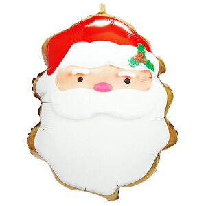 クリスマスバルーン サンタクッキー サンタクロース 30L【風船のみ】【アルミバルーン】