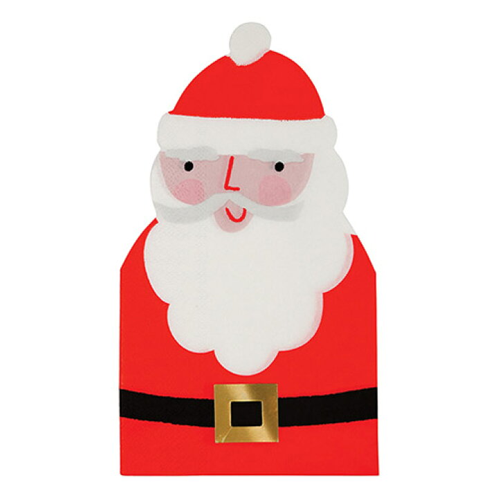 楽天市場 値下げ1160円 0円 Merimeri クリスマス ペーパーナプキン サンタクロース ダイカット 紙ナプキン 16枚 テーブルデコレーション ペーパーナプキン クリスマス クリスマス会 アウトドア ホームパーティー 誕生日 バースデー アウトレット 売り切り