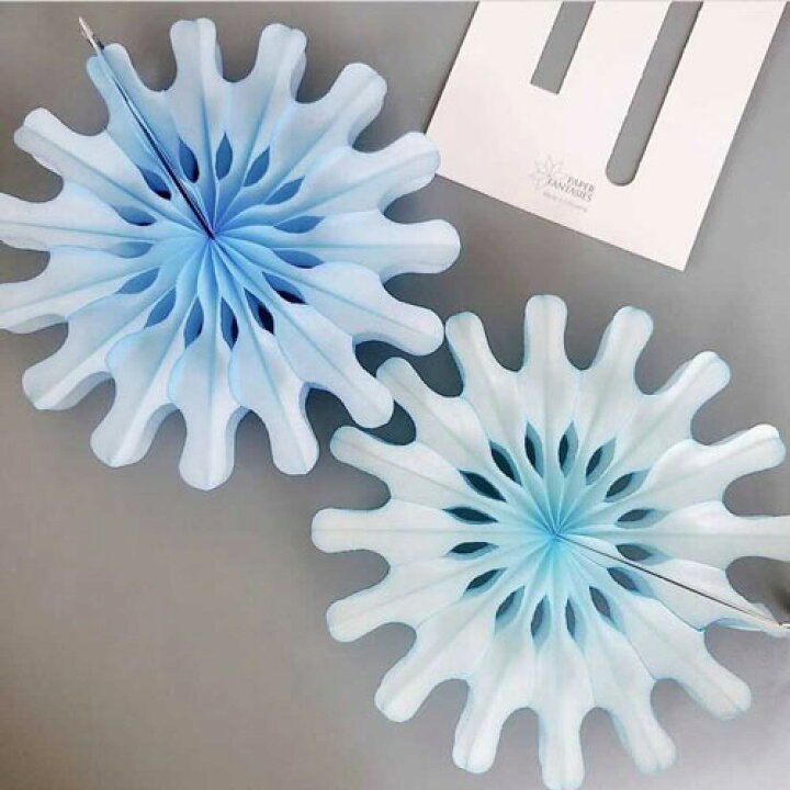 楽天市場 スノーフレークファン 雪花フレーク ライトブルー スカイブルー cm ペーパーファン パーティー飾り付け インテリア 部屋装飾 デコレーション パーティー 装飾 ペーパーファン 紙製 七夕 Paper Fantasies バースデーバンク 楽天市場店