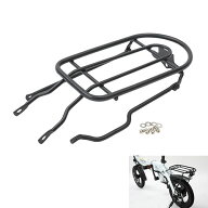 【Holdon用リアキャリア ブラック/シルバー】Hold On Q1J Q1 後付け荷台 自転車 電動自転車 折りたたみ …