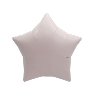 15インチ(34.5cm) アルミバルーン スター シェルピンク【アルミ風船】【風船のみ】1枚入り くすみ くすみカラー 誕生日 ハーフバースデー 1歳 ベビー 赤ちゃん ウエディング 結婚式 星 パス