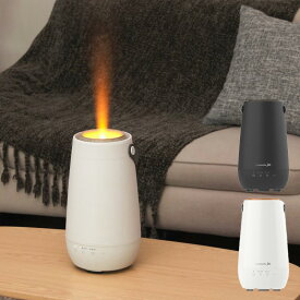 エレス エルズヒュミディファイア ジェット L's Humidifier Jet 加湿器 ジェット加湿器【ホワイト/ブラック】【LS-HFJ24】おしゃれ シンプル デュアルファン式 卓上 アロマディフューザー オフィス デスク 上部注水 LEDライト