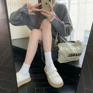 スリッポン スニーカー 厚底 4cm UP レディース 羊の皮 紐なし マジックテープ ウォーキング シューズ 脚長 軽量 通勤 おしゃれ かわいい