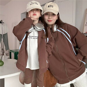 女の子 ペアルック 親子 ベビー 赤ちゃん パーカー 綿 親子 ペアルック ジップアップパーカー 秋 冬 無地 カジュアル 親子ペアルック トップス ゆったり ママ ブランド 長袖 パパ 親子お揃い