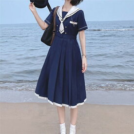 コスプレ衣装 可愛い セーラー襟 女子制服コスプレ 二本線 コスプレ 大きいサイズ セーラー服 ワンピース 半袖 制服 高校生 ワンピース JK 女子 学園祭 レディース コスチューム衣装 ハロウィン コスプレ学生服 夏 ピース セーラーピース スクール 文化祭