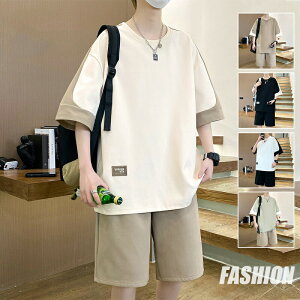 スウェットtシャツ スウェットパンツ 夏 運動着 メンズ 夏 半袖 ジャージ 上下 大きいサイズ おしゃれ セットアップ 上下2点セット シャツ メンズ 誕生日 ギフト 男性用 ルームウェア 部屋着