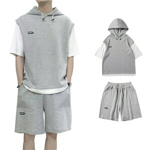 半袖 夏 大きいサイズ 高校生 メンズ セットアップ 春 ジャージ 上下2点セット 夏 男性用 シャツ ジャージ 上下 メンズ おしゃれ スウェットシャツ スウェットパンツ ルームウェア 部屋着 ゆ