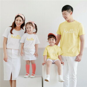 家族 お揃い tシャツ 3人 tシャツ ペア シンプル 親子 ペアルック カジュアル 親子ペアルック ペアtシャツ 夏服 親子コーデ 赤ちゃん 半袖 コーデ 夏 ブランド 大人 子供 お揃い おそろい プレ