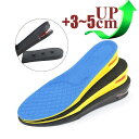 22.5-27cm メンズ レディース シークレットインソール 身長アップ3~5cm UP5cm中敷き クッション 上げ底 インヒール シューズ ブーツ スニーカー用 快適 通気