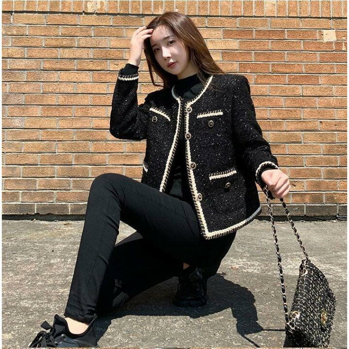 楽天市場】服 レディース 卒業式 ツイードジャケット レディース 