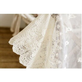 刺繍生地 可愛い 白い手作り ハンドメイド 綿 ポリエステル 刺繍 刺繍生地 綿レース 手芸 コットン チュールレース生地 布 生地