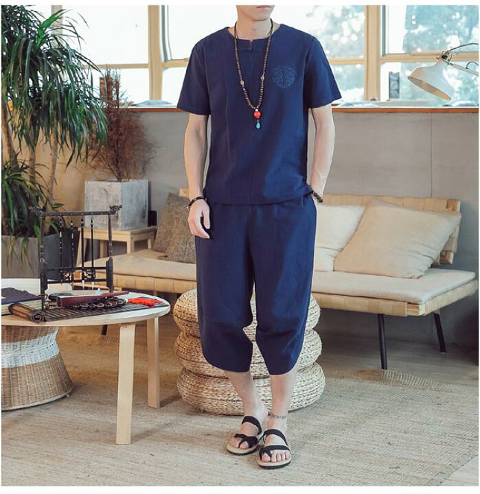 楽天市場】メンズジャージ 夏 2点セット Tシャツ 上下セット 