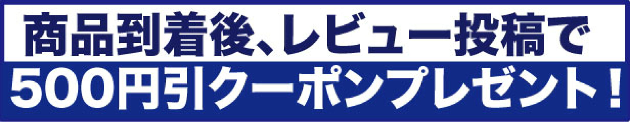 レビュー投稿で500円OFF
