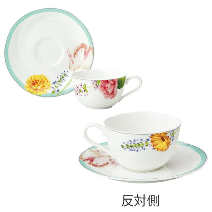 楽天市場】ノリタケ ココ フルール ティー・コーヒー碗皿 ペアセット 