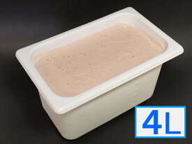 石川県「ジェラートジェラート」業務用・大容量アイスクリーム・ストロベリー味 4L（4リットル）