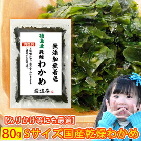 乾燥 わかめ カットわかめ 徳島県産 送料無料 80gセット 国産品 乾燥 ワカメ ふりかけ にもおすすめ ポイント消化