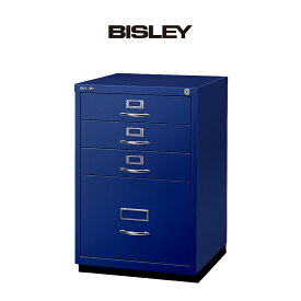 [日本正規代理店] BISLEY 1F3 カギ付 ビスレー 引き出し 4段 ファイリング キャビネット[リモートワークデスク]