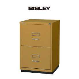 [日本正規代理店] BISLEY 2F カギ付 ビスレー 引き出し 2段 ファイリング キャビネット[テレワーク デスク]オフィスデスク デスクワーク オフィス収納 学習机