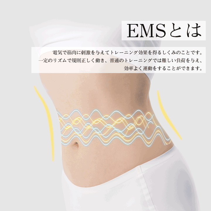 楽天市場】EMSスリミングベルト EMS 腹筋ベルト ６種のモード 18段階 