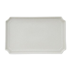 【公式】長角皿 まひろ 日本製 美濃焼 オフホワイト モスグリーン 23.8cm 14.7cm 2cm 陶器 食洗機対応 電子レンジ対応 CDF etendue CDFエタンデュ ビスク